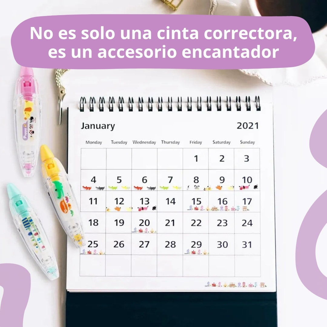 Miniatura 7 de SET CINTA CORRECTORA DECORATIVA KAWAII